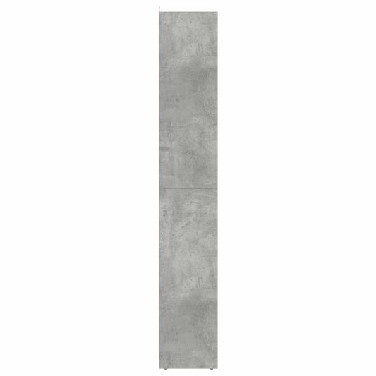 Baderomsskap betonggrå 30x30x183,5 cm sponplate