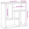 Vegghylle gammelt tre 45x16x45 cm konstruert tre