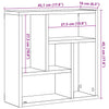 Vegghylle artisan eik 45x16x45 cm konstruert tre