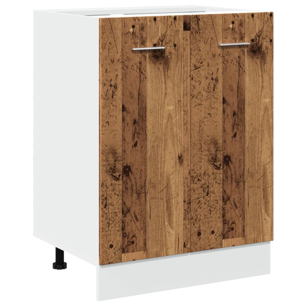 Bunnskap "Lyon" gammelt tre 60x46x81,5 cm konstruert tre