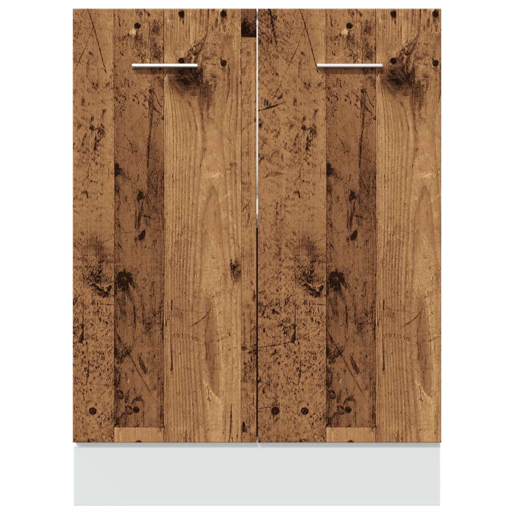 Bunnskap "Lyon" gammelt tre 60x46x81,5 cm konstruert tre