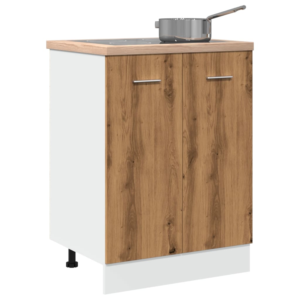 Bunnskap "Lyon" artisan eik 60x46x81,5 cm konstruert tre