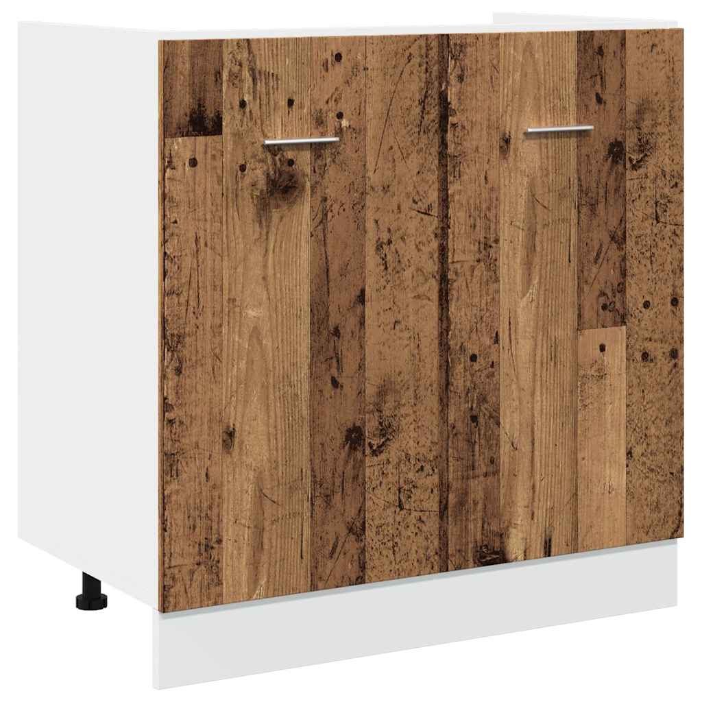 Bunnskap til vask "Lyon" gammelt tre 80x46x81,5 cm
