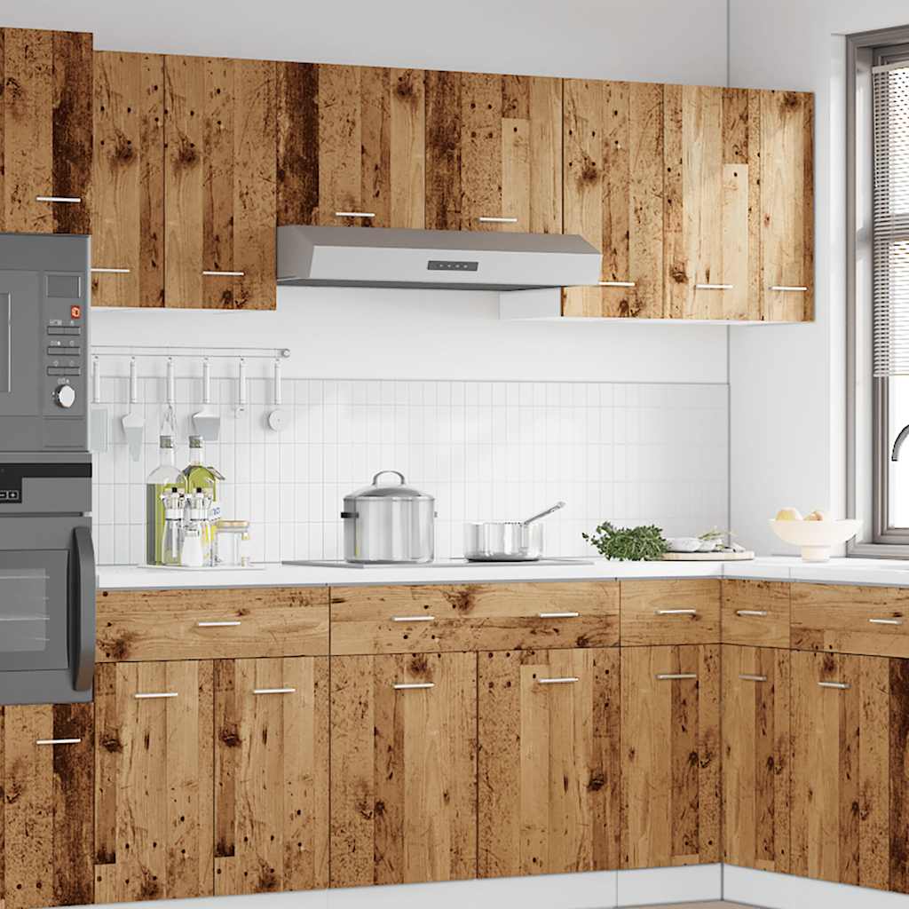 Hengende skap "Lyon" gammelt tre 30x31x60 cm konstruert tre