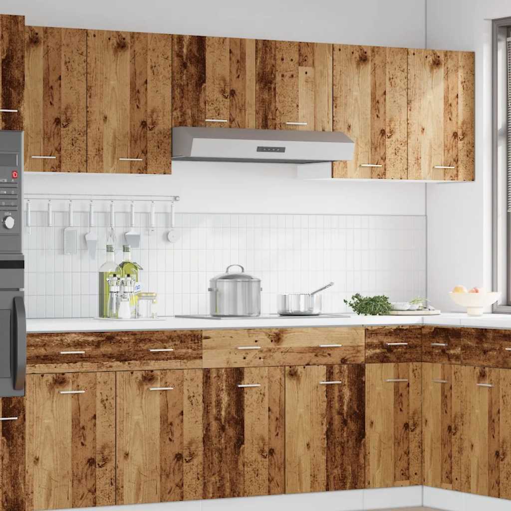 Hengende skap "Lyon" gammelt tre 40x31x60 cm konstruert tre
