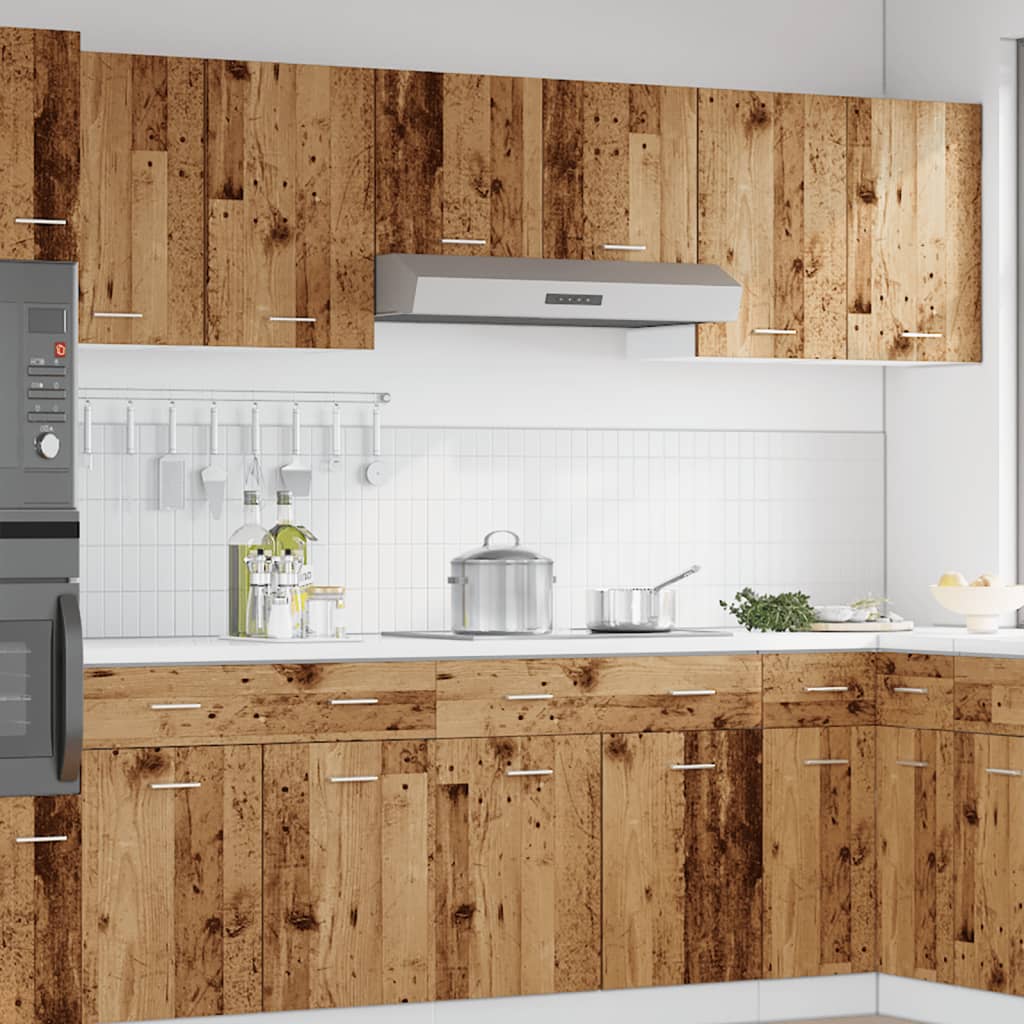 Hengende skap "Lyon" gammelt tre 50x31x60 cm konstruert tre