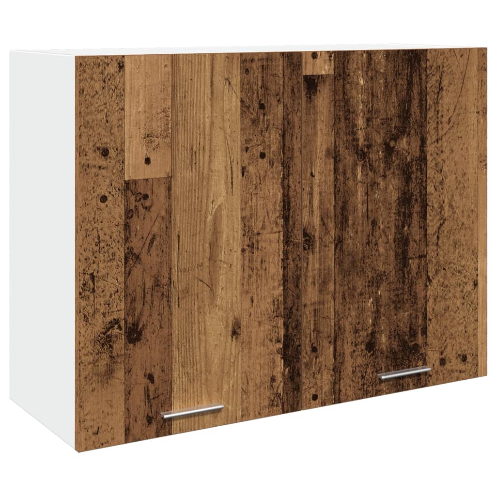 Hengende skap "Lyon" gammelt tre 80x31x60 cm konstruert tre