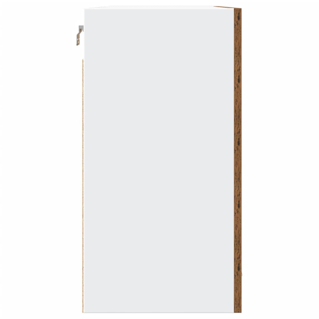 Hengende skap "Lyon" gammelt tre 80x31x60 cm konstruert tre