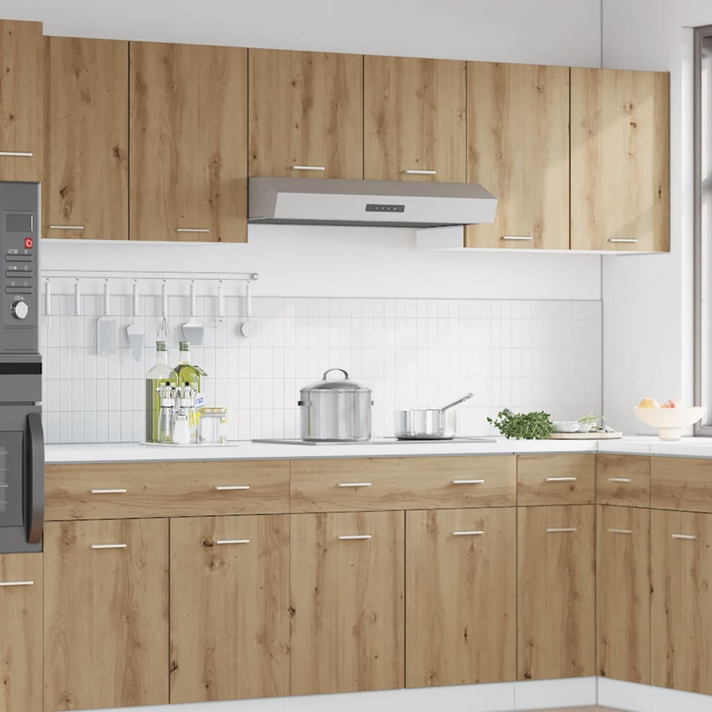Hengende skap "Lyon" artisan eik 80x31x60 cm konstruert tre