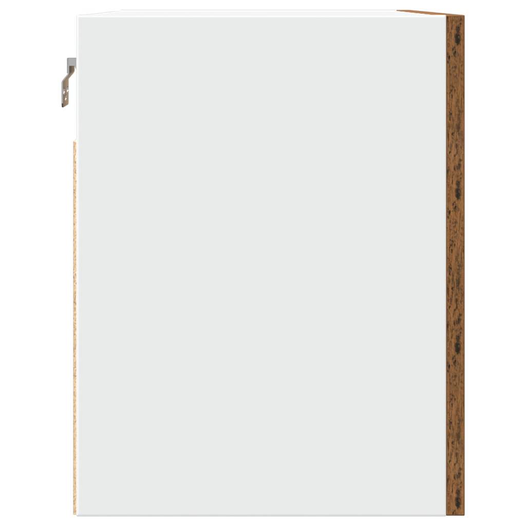 Hengende skap "Lyon" gammelt tre 60x31x40 cm konstruert tre