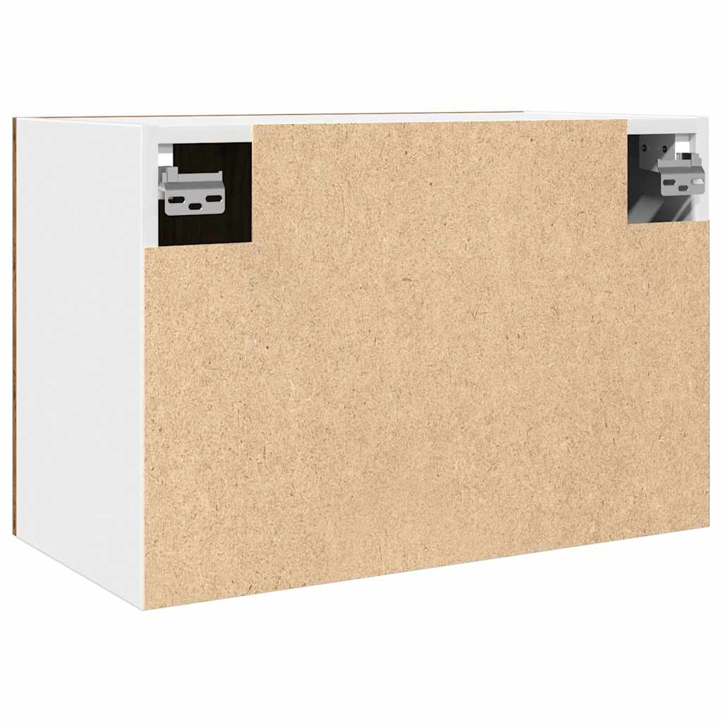 Hengende skap "Lyon" gammelt tre 60x31x40 cm konstruert tre