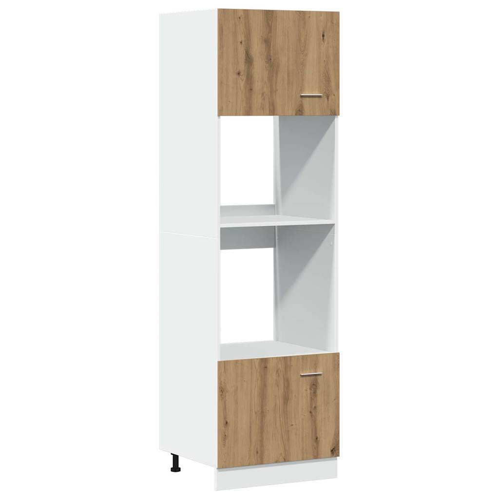 Skap for mikrobølgeovn "Lyon" artisan eik 60x57x207 cm