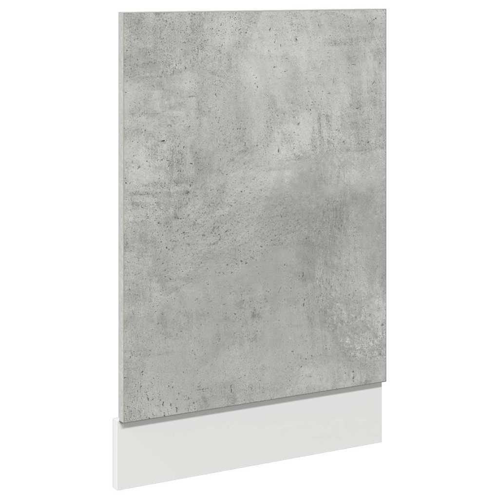 Oppvaskmaskinspanel "Lyon" betonggrå 45x3x67 cm