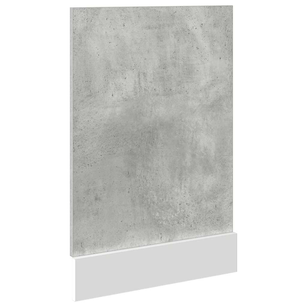 Oppvaskmaskinspanel "Lyon" betonggrå 45x3x67 cm