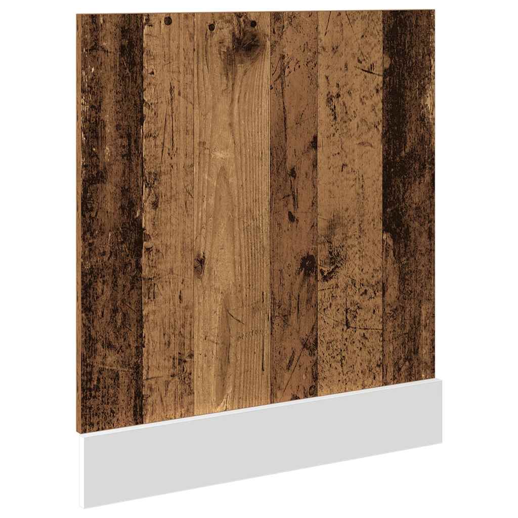 Oppvaskmaskinspanel "Lyon" gammelt tre 60x1,5x67 cm