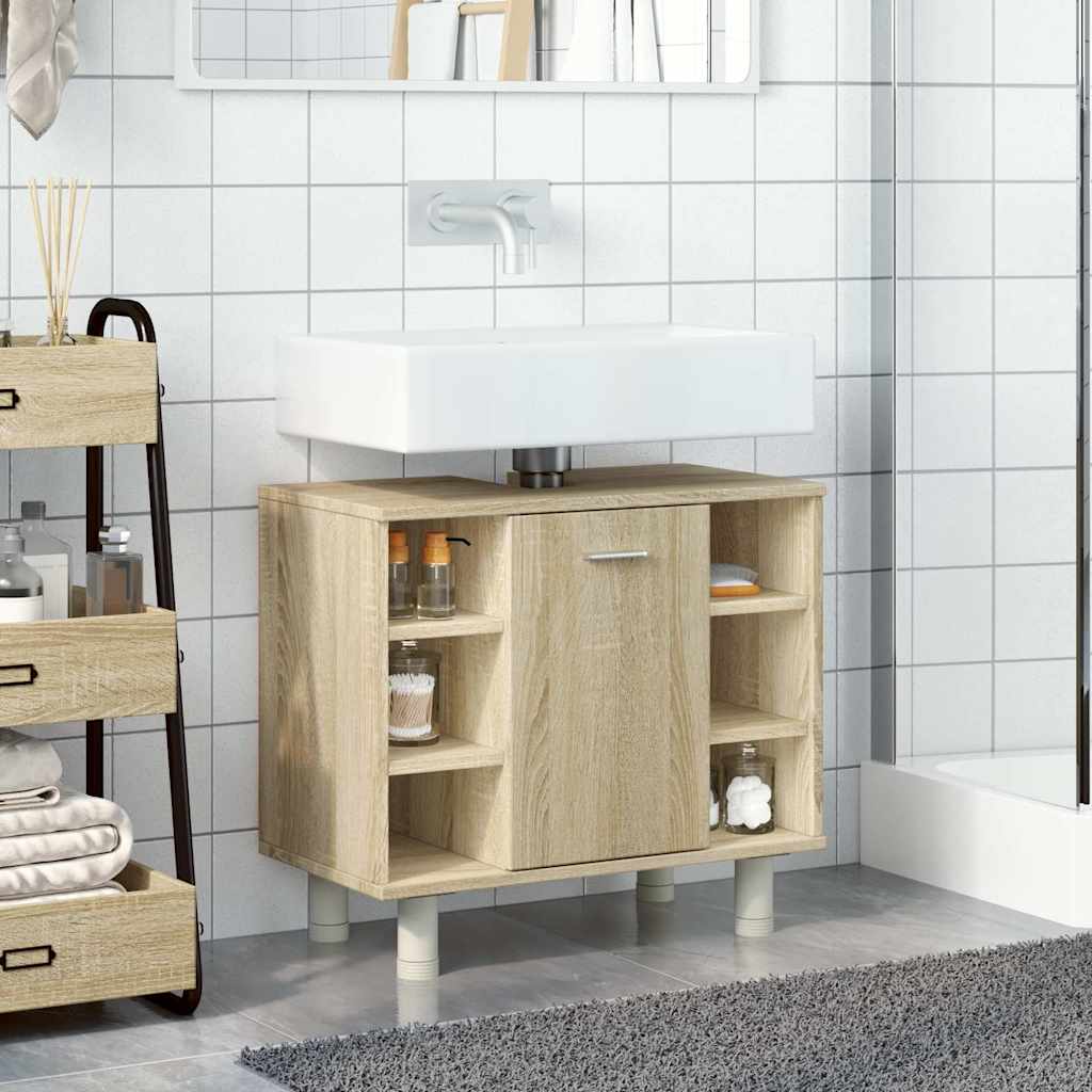 Baderomsskap sonoma eik 60x32x53,5 cm sponplate