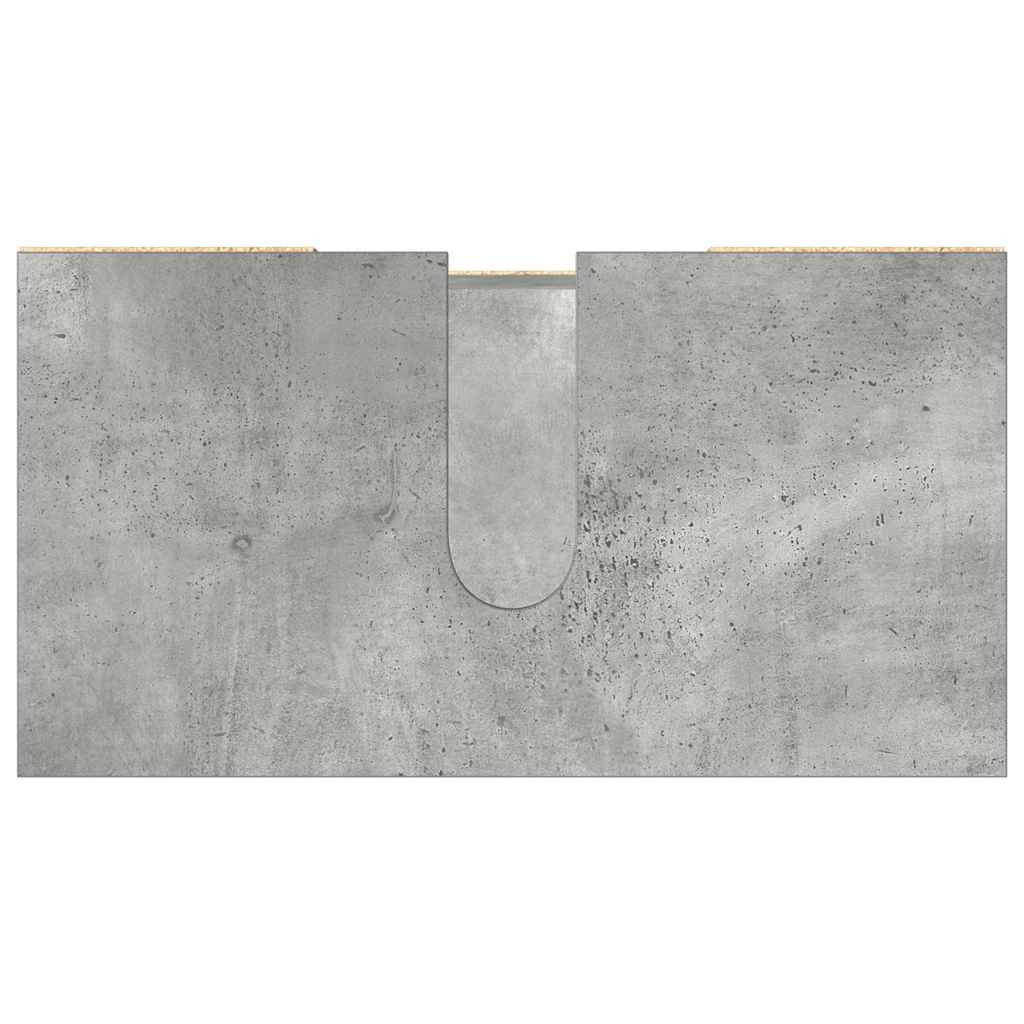 Baderomsskap grå 60x32x53,5 cm sponplate