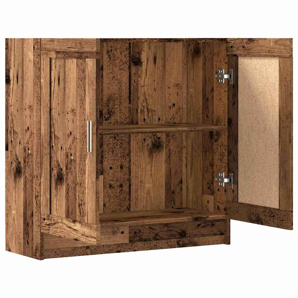 Bokhylle gammelt tre 82,5x30,5x80 cm konstruert tre