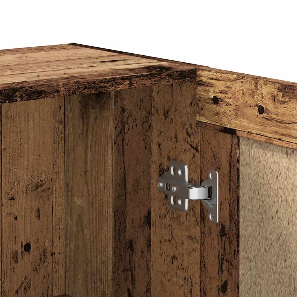 Bokhylle gammelt tre 82,5x30,5x80 cm konstruert tre