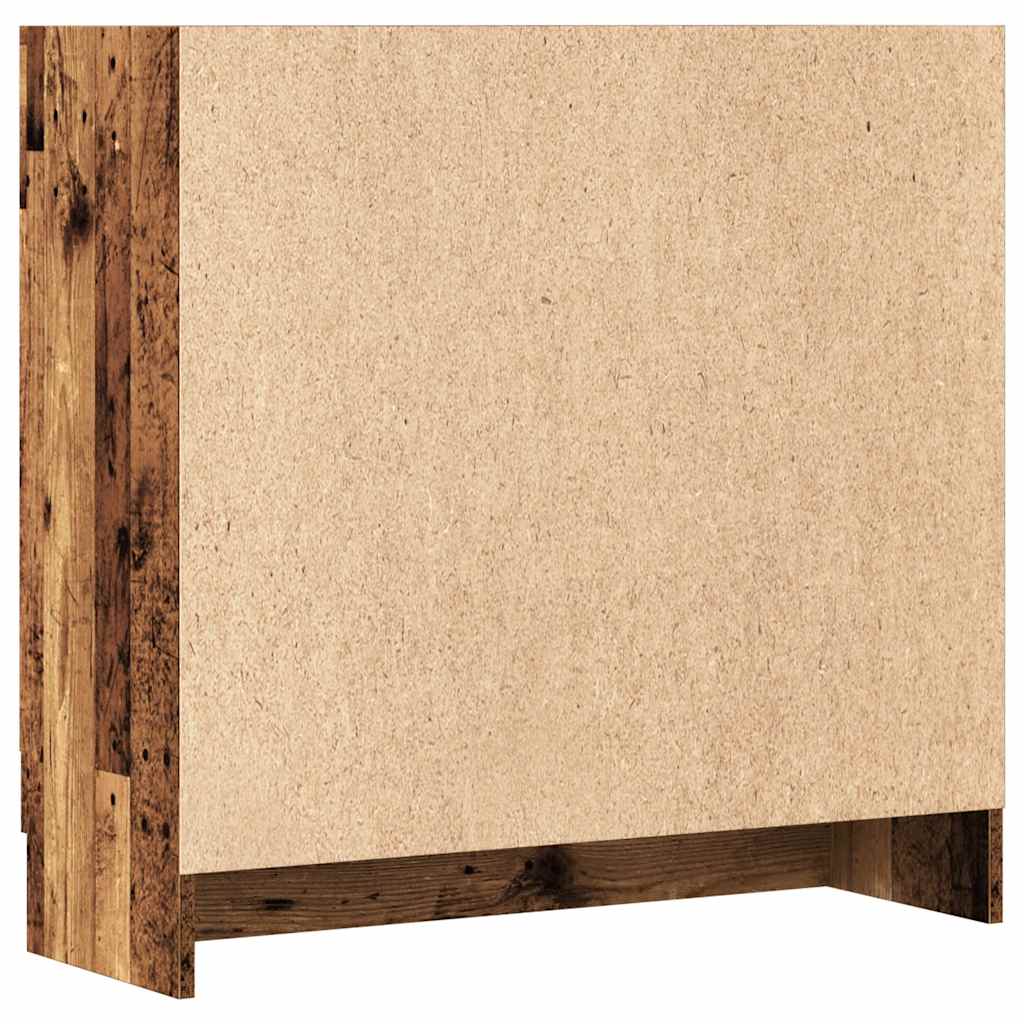 Bokhylle gammelt tre 82,5x30,5x80 cm konstruert tre
