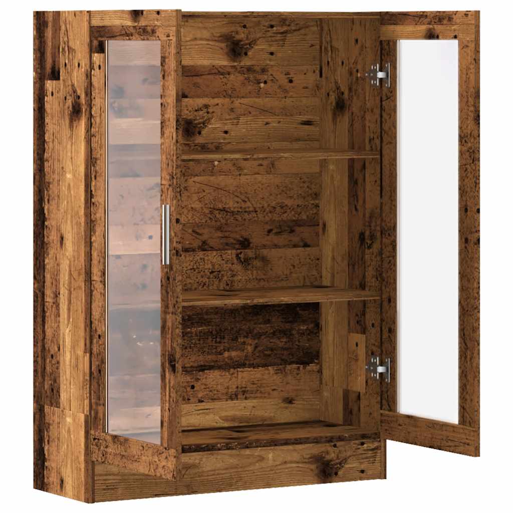 Bokhylle gammelt tre 82,5x30,5x115 cm konstruert tre