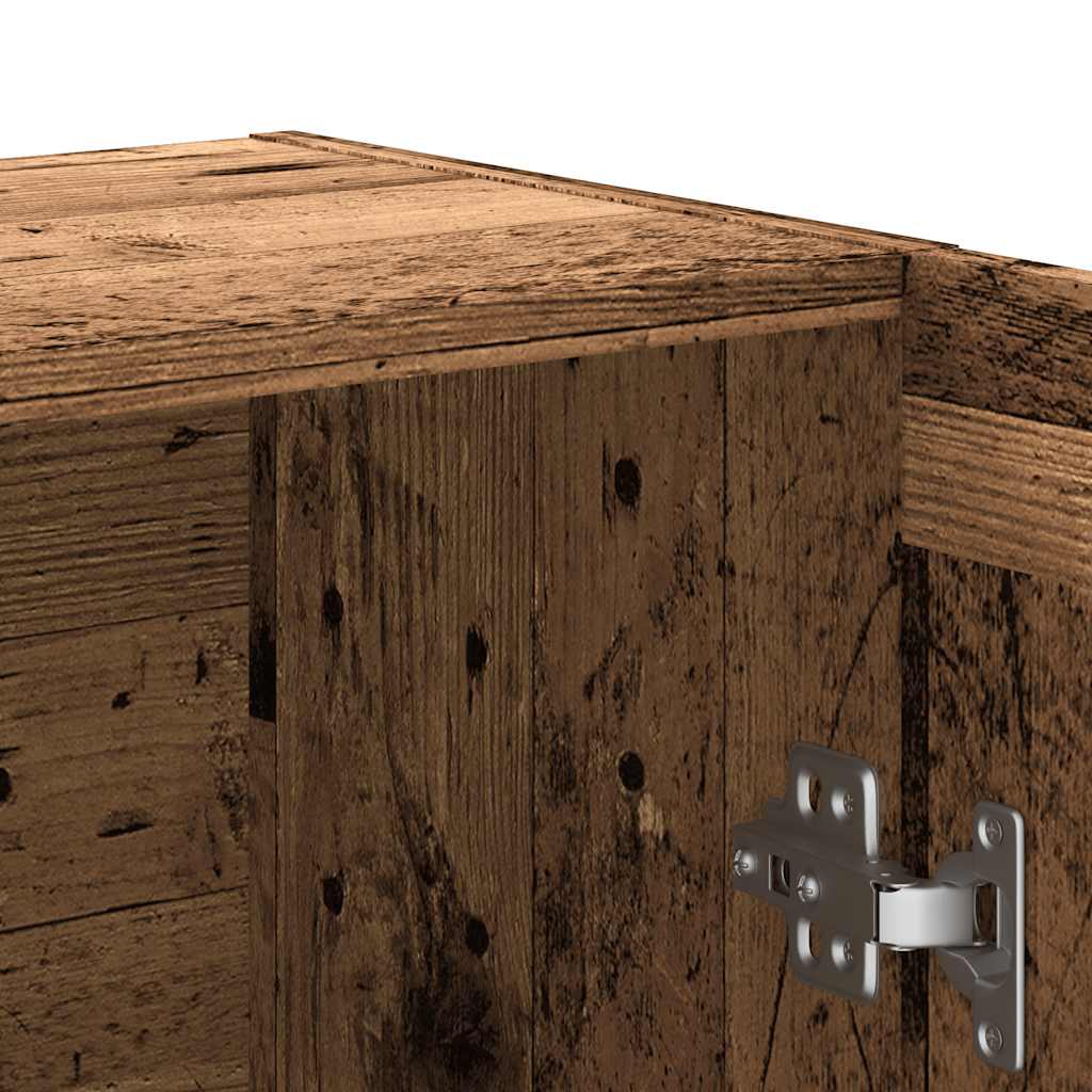 Bokhylle gammelt tre 82,5x30,5x115 cm konstruert tre