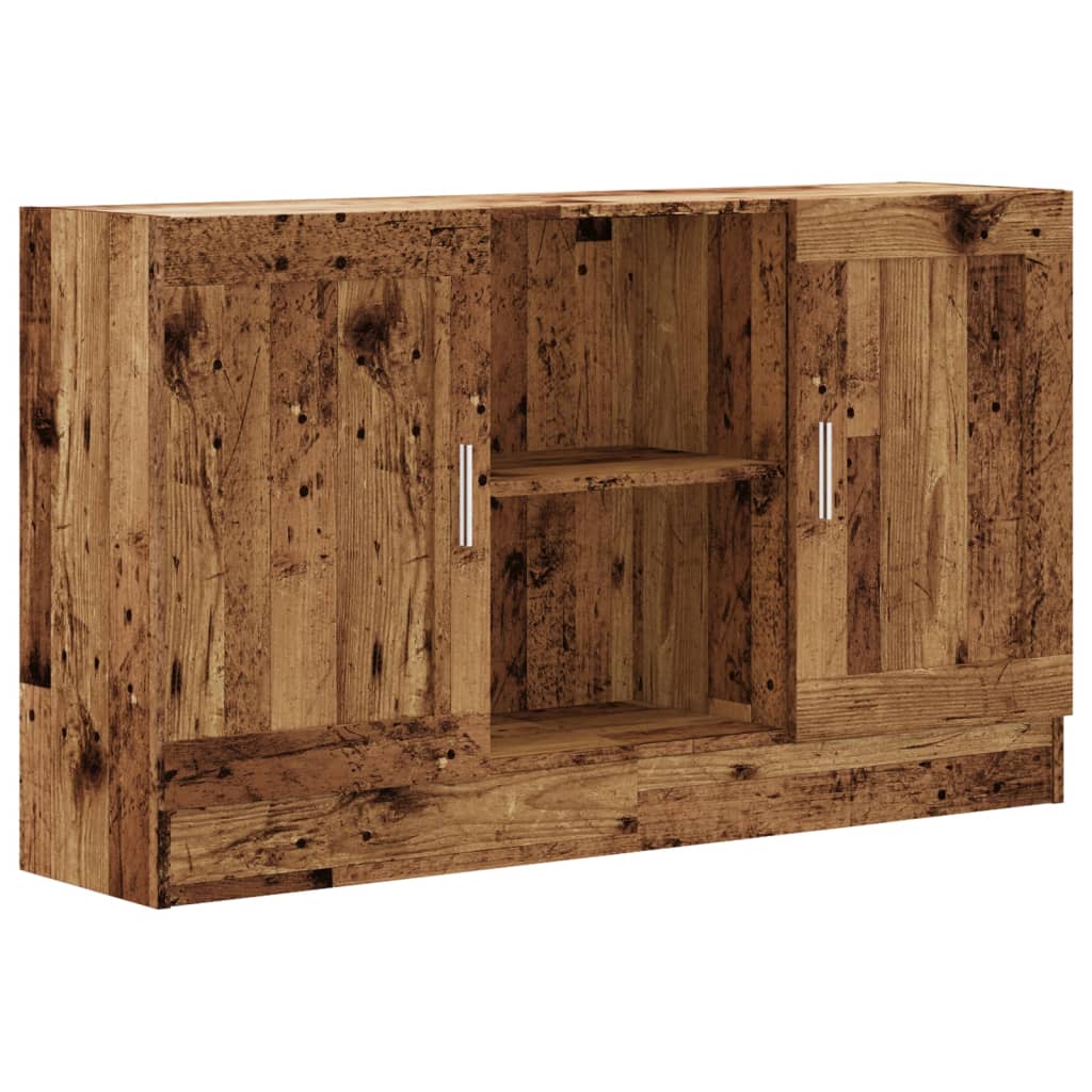 Skjenk gammelt tre 120x30,5x70 cm konstruert tre