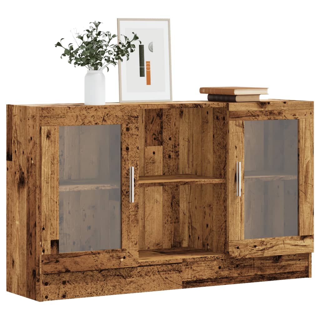 Skjenk gammelt tre 120x30,5x70 cm konstruert tre