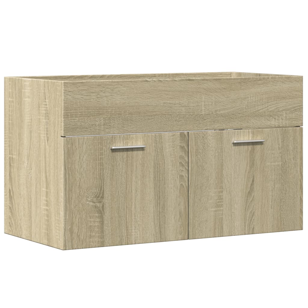 Servantskap sonoma eik 90x38,5x46 cm konstruert tre