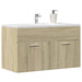 Servantskap sonoma eik 90x38,5x46 cm konstruert tre