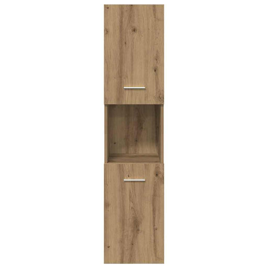 Hengende baderomsskap artisan eik 30x30x130 cm konstruert tre