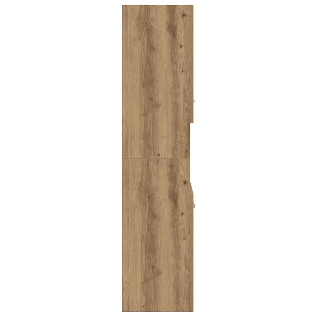 Hengende baderomsskap artisan eik 30x30x130 cm konstruert tre