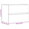 Baderomsskap artisan eik 60x38,5x45 cm konstruert tre