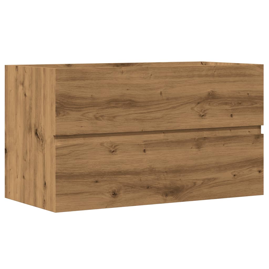 Hengende baderomsskap artisan eik 80x38,5x45 cm konstruert tre
