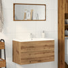 Hengende baderomsskap artisan eik 80x38,5x45 cm konstruert tre