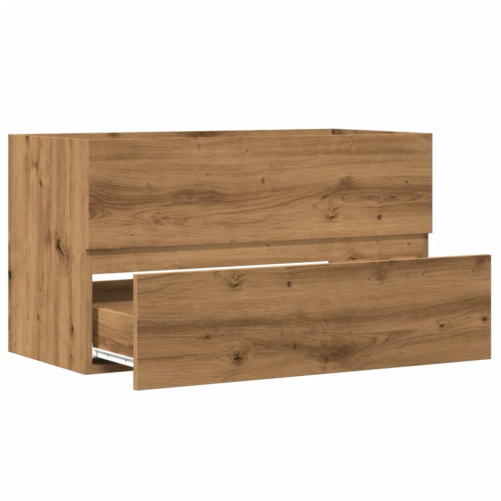 Hengende baderomsskap artisan eik 80x38,5x45 cm konstruert tre