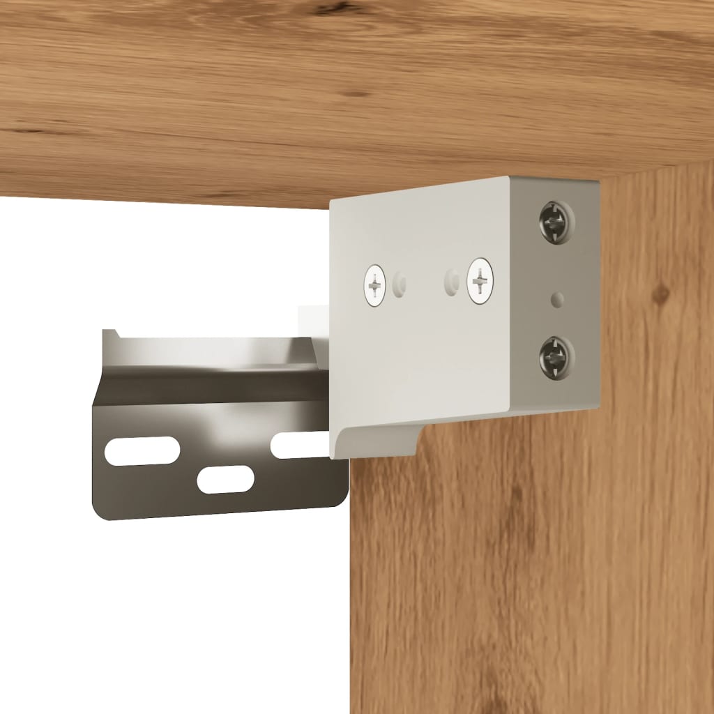 Hengende baderomsskap artisan eik 80x38,5x45 cm konstruert tre