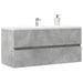 Servantskap betonggrå 100x38,5x45 cm sponplate