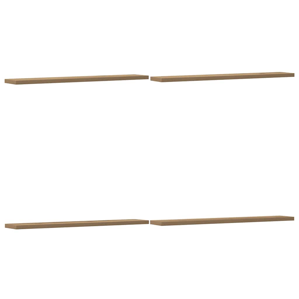 Hylleplater 4 stk artisan eik 60x10x1,5 cm konstruert tre