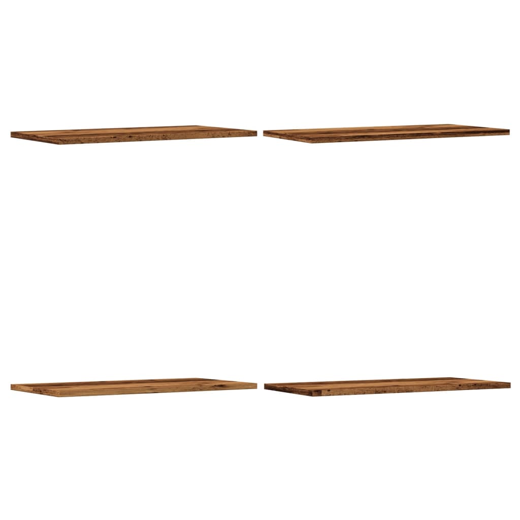 Vegghyller 4 stk gammelt tre 60x30x1,5 cm konstruert tre