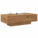 Salongbord artisan eik 100x49,5x31 cm konstruert tre