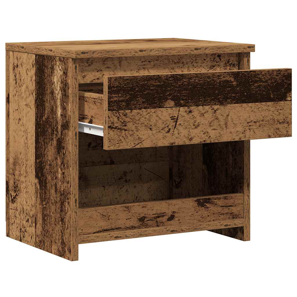 Nattbord 2 stk gammelt tre 40x30x39 cm konstruert tre