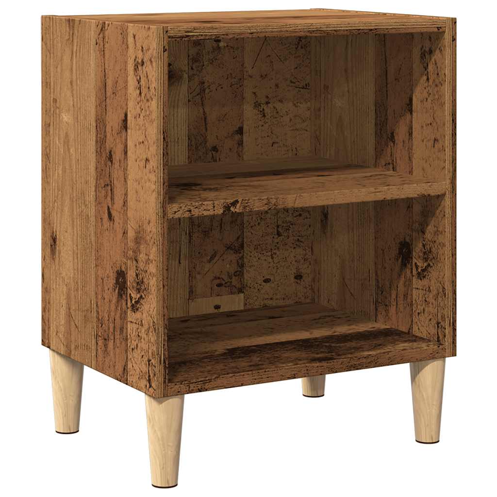 Nattbord gammelt tre 40x30x50 cm konstruert tre
