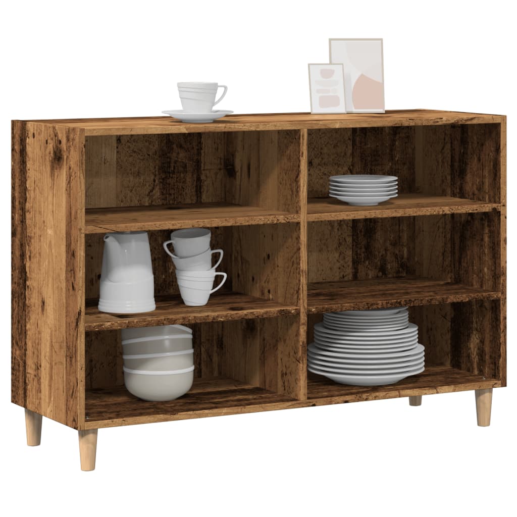 Skjenk gammelt tre 103,5x35x70 cm konstruert tre