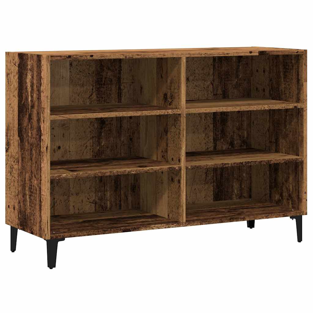 Skjenk gammelt tre 103,5x35x70 cm konstruert tre