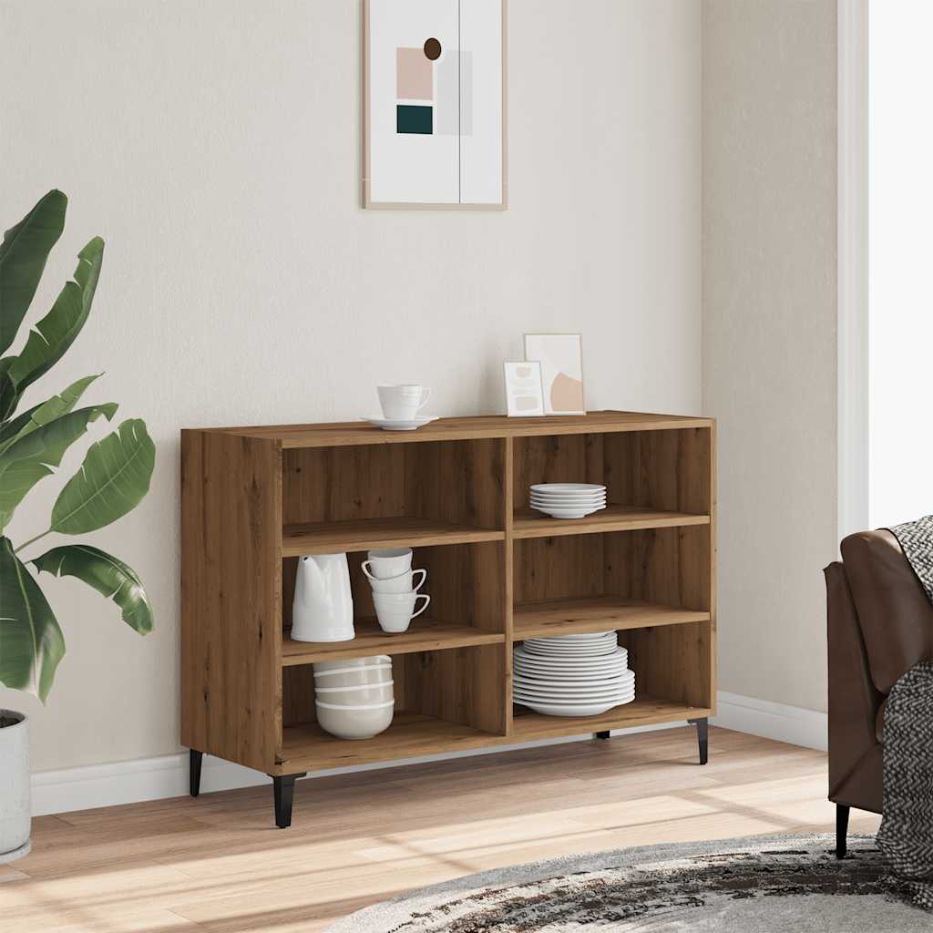 Skjenk artisan eik 103,5x35x70 cm konstruert tre