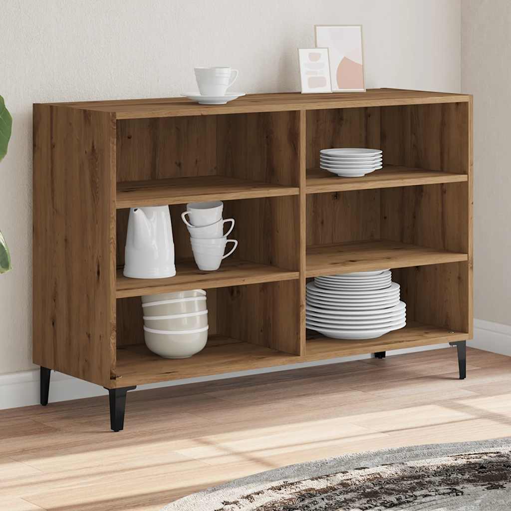 Skjenk artisan eik 103,5x35x70 cm konstruert tre