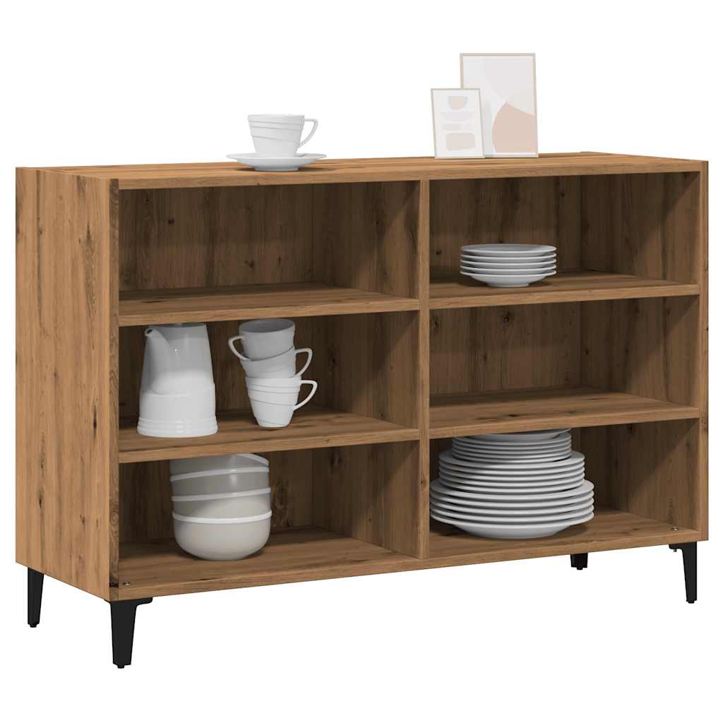 Skjenk artisan eik 103,5x35x70 cm konstruert tre