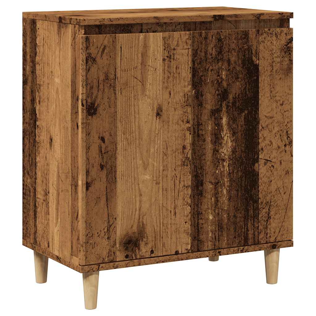 Skjenk gammelt tre 60x35x70 cm konstruert tre
