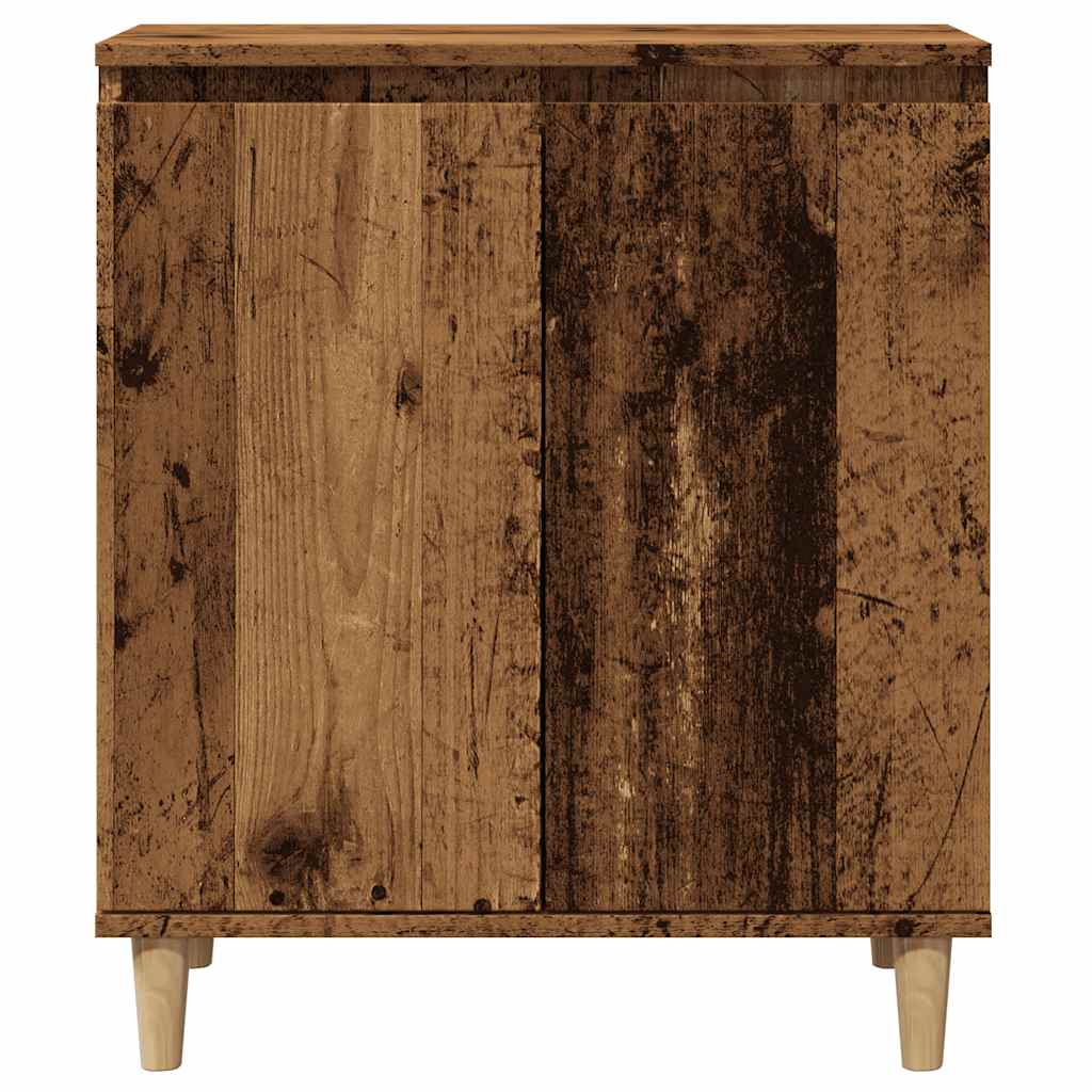 Skjenk gammelt tre 60x35x70 cm konstruert tre